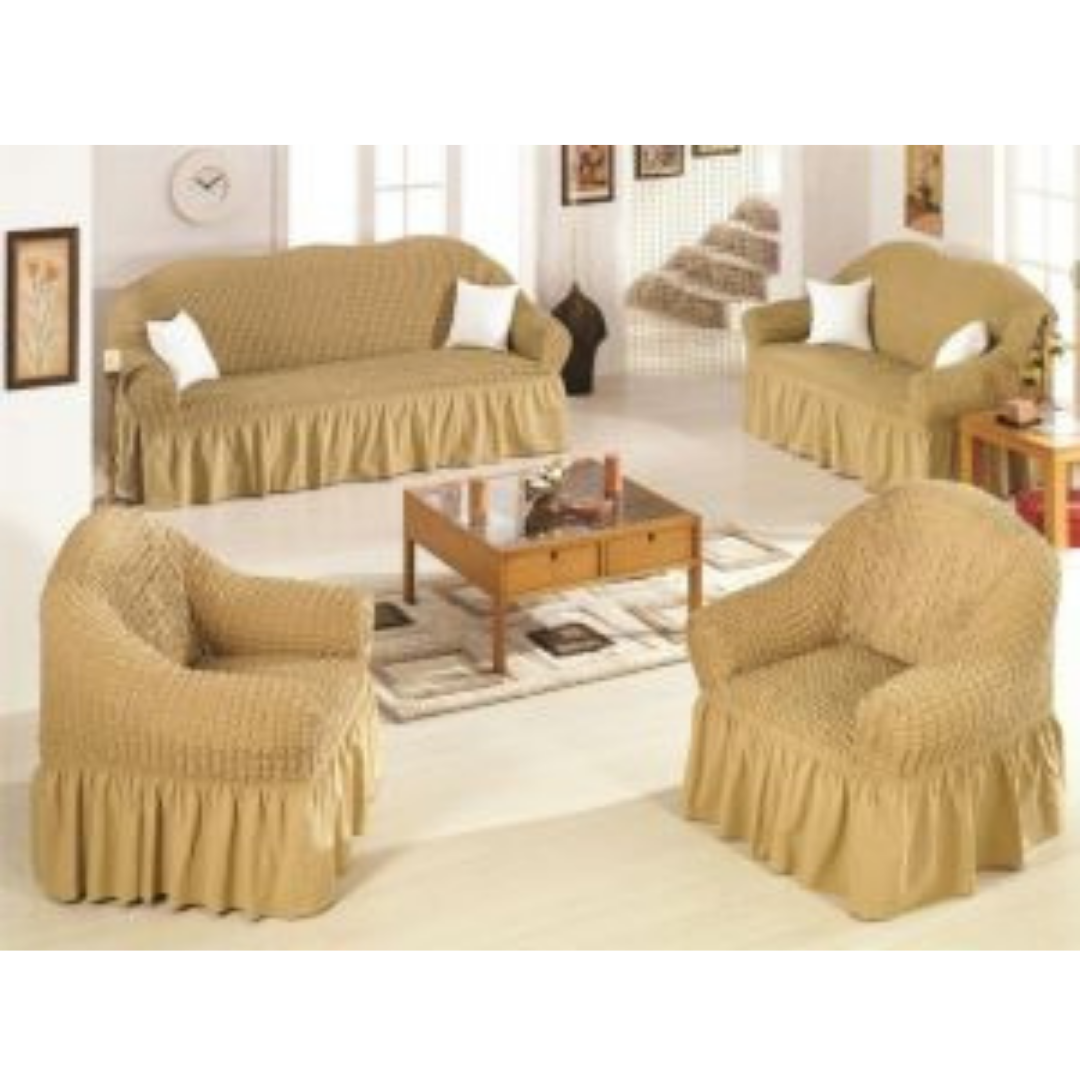 Turkish Seat Covers 01(3+2+1+1)Beige Gold