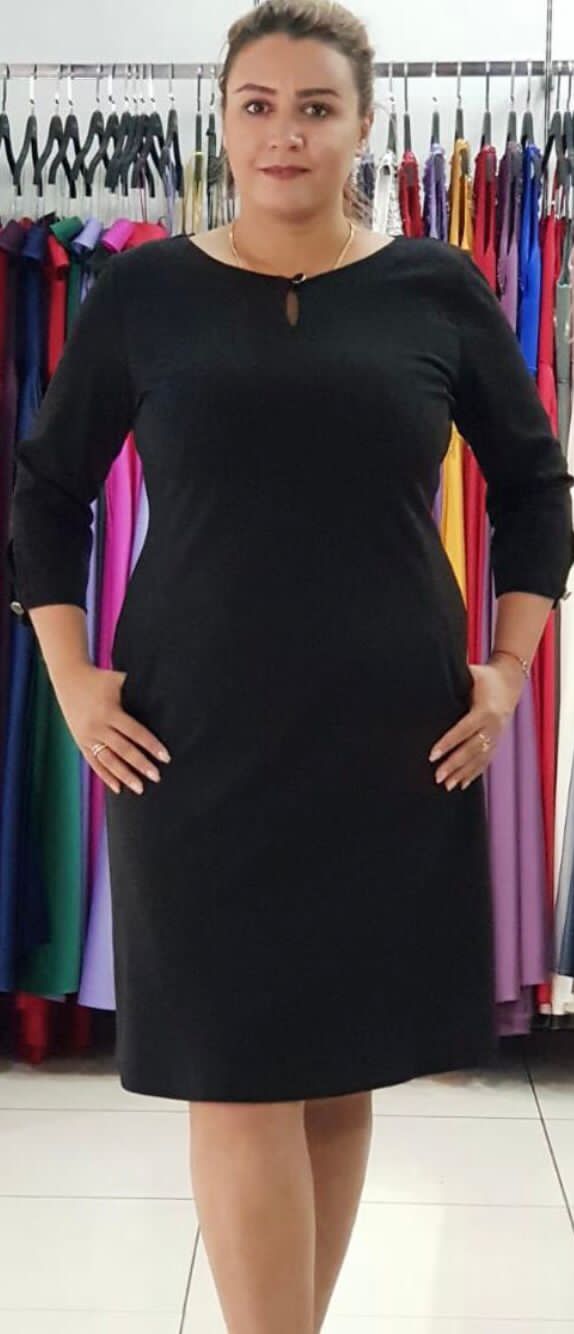 Elegant Classy Turkey Dresses 005-(Black)