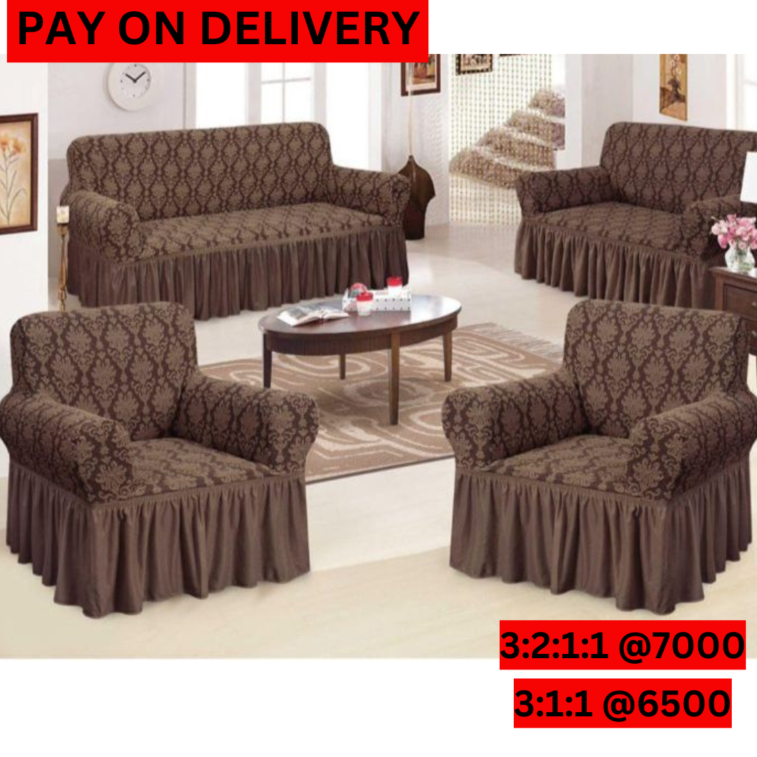 Jacquard Sofa Cover(3:1:1-Brown)