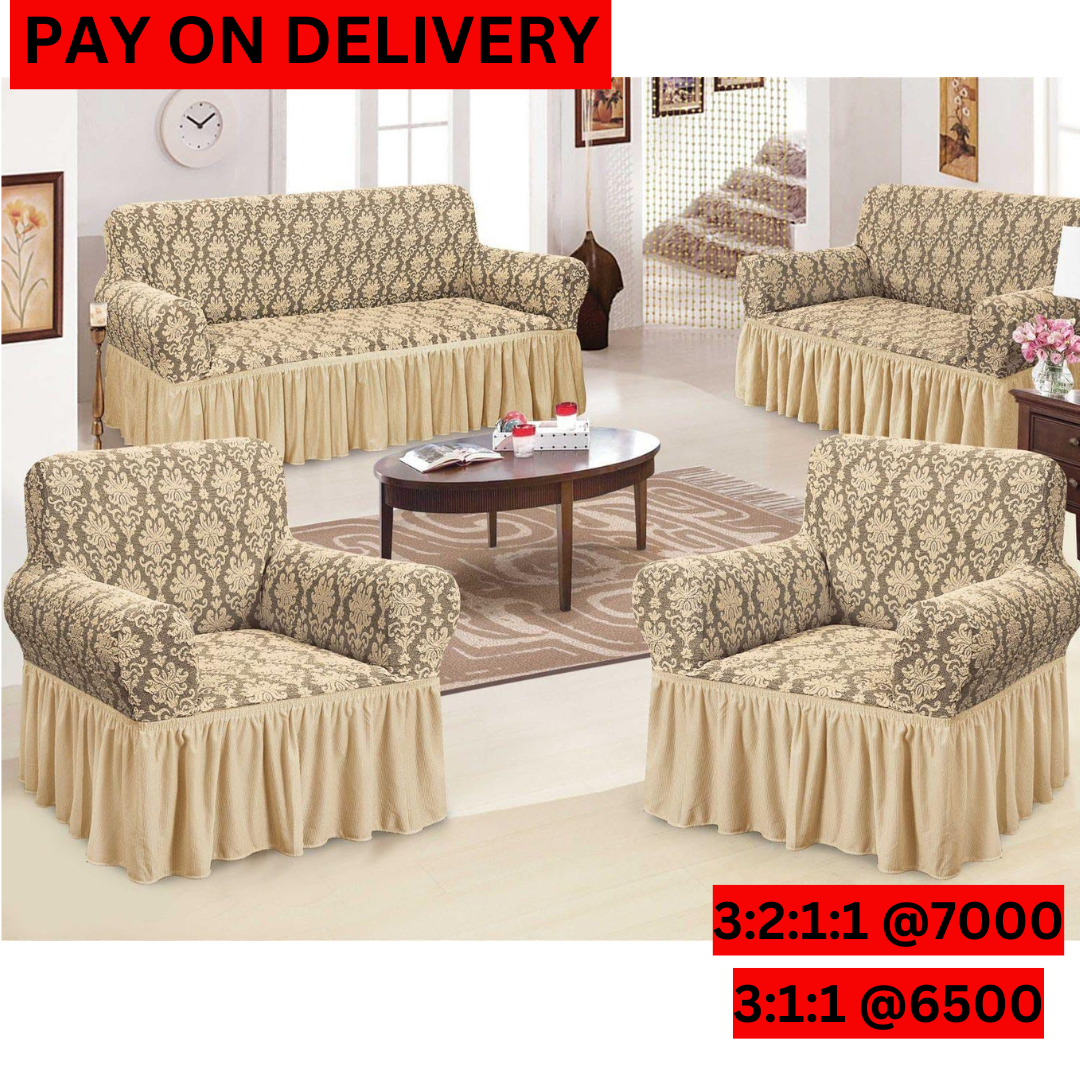 Jacquard Sofa Cover(3:1:1-Beige)