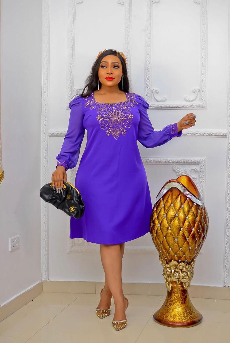 Elegant Classy Turkey Dresses 001-(Purple)
