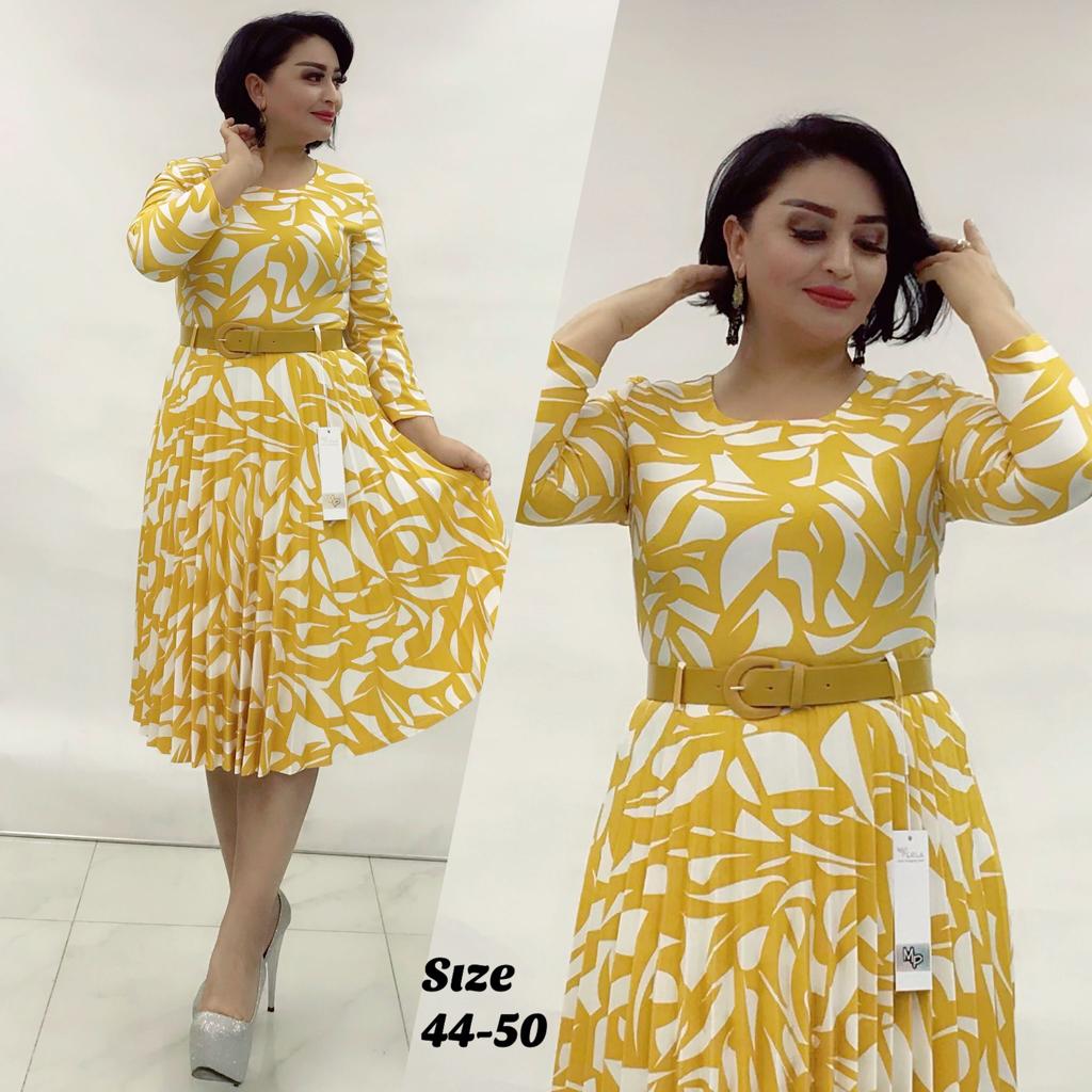 Elegant Classy Turkey Dresses 004-(Yellow 2)